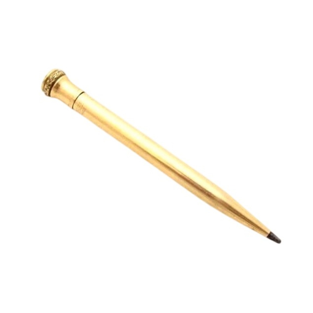 Antique Victorian Signed Wahl Gold Filled‎ Chatelaine Pendant Pencil 4" FOB